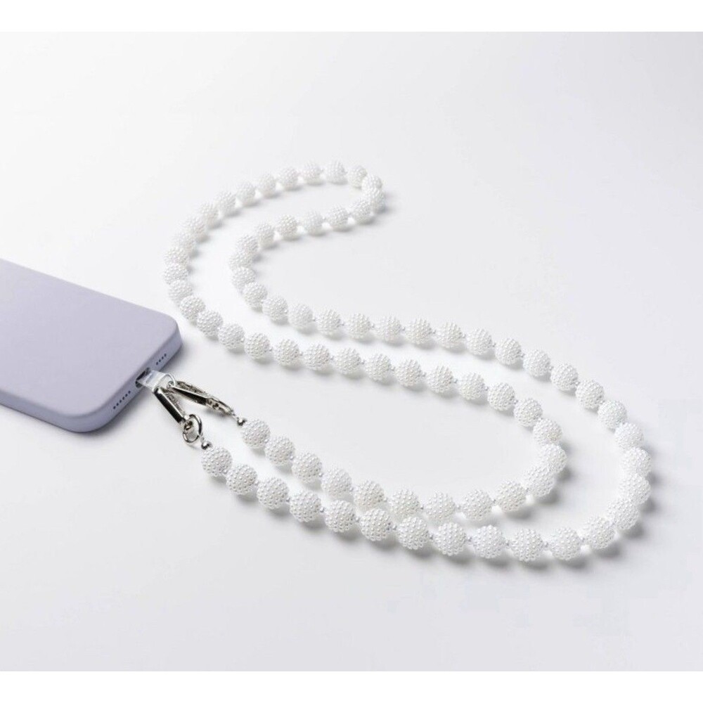 Hello Lux Phone Crossbody Strap - Berry Pearl Beads